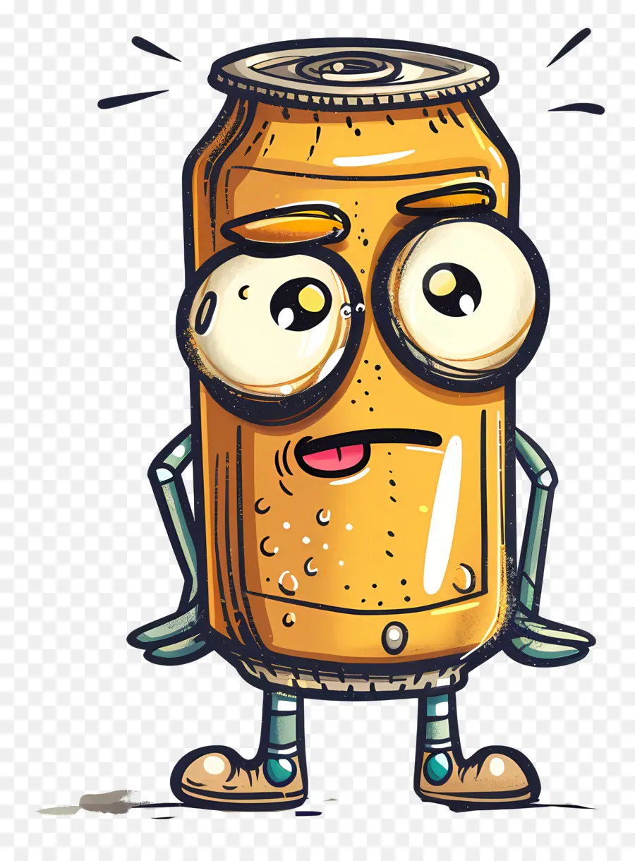 Cartoon Cerveja，Orange Soda PNG