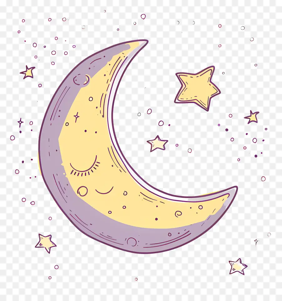 Doodle Moon，Lua PNG