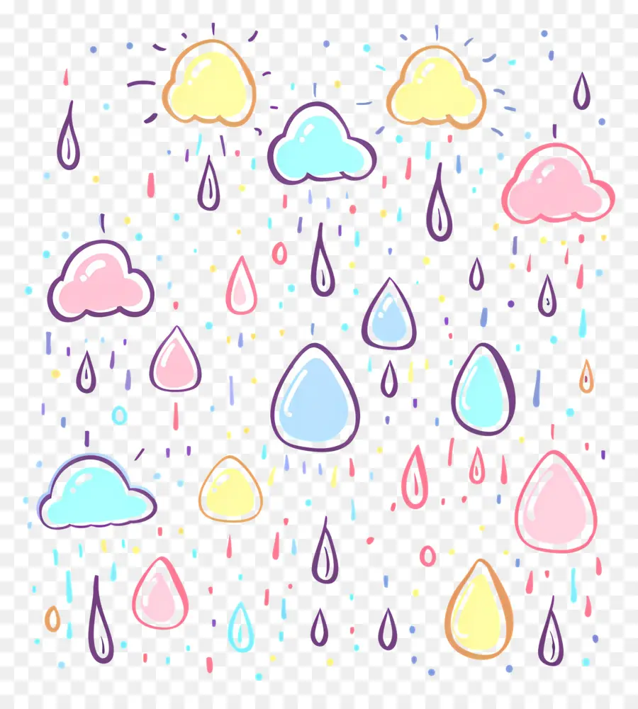 Rain Doodle，Nuvens PNG