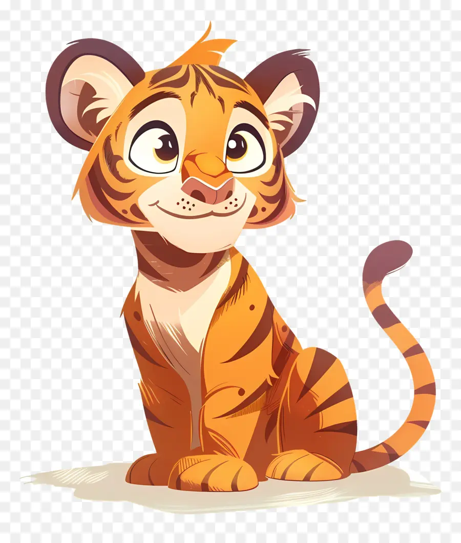 Cartoon Tigre，Filhote De Tigre PNG