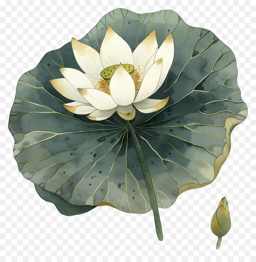 Flor De Lótus，Lótus Branco PNG