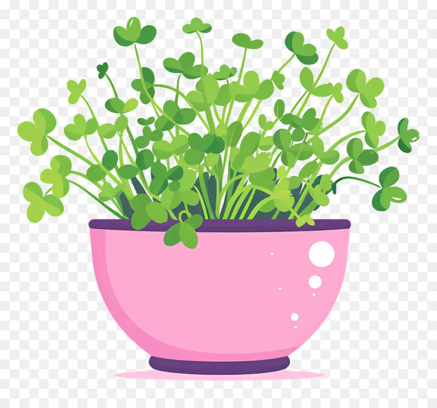 Pote De Microgreens，Vaso De Flores Rosa PNG