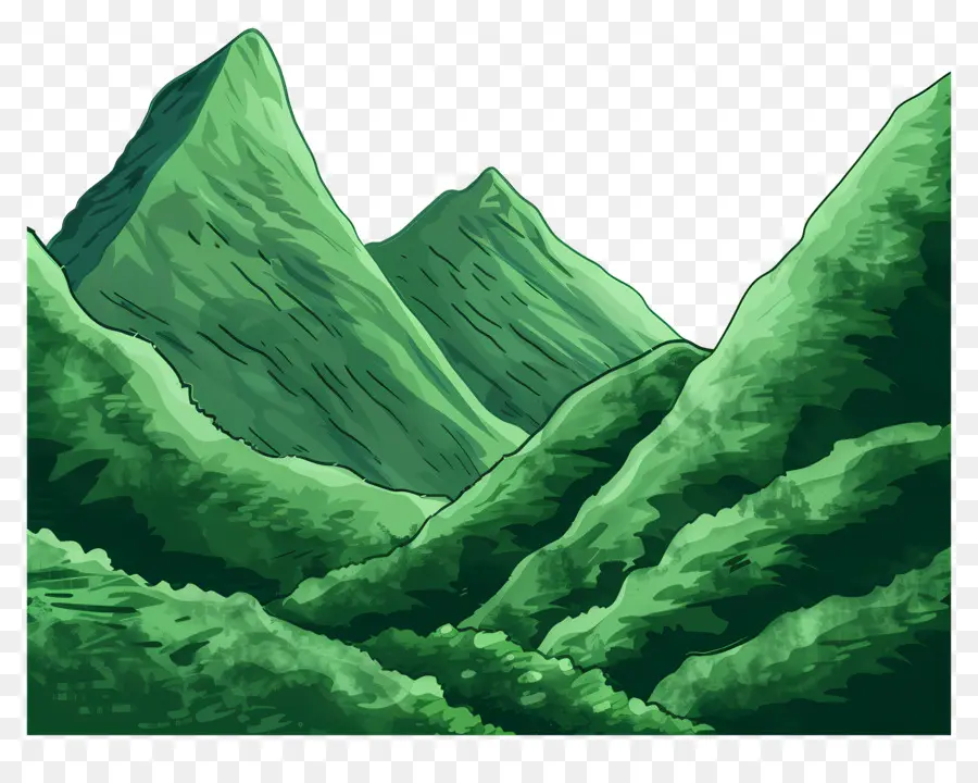 Fundo Das Montanhas Verdes，Vale Verde PNG