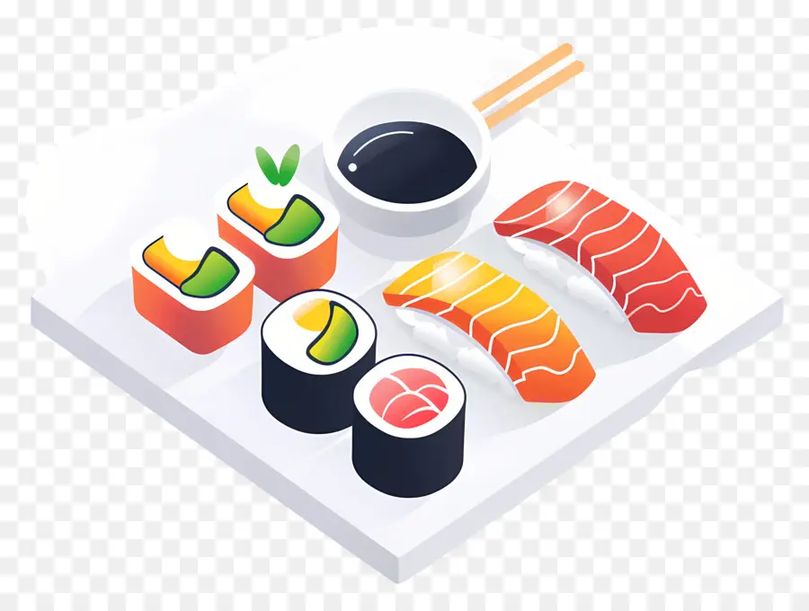 Sushi，Salmão PNG