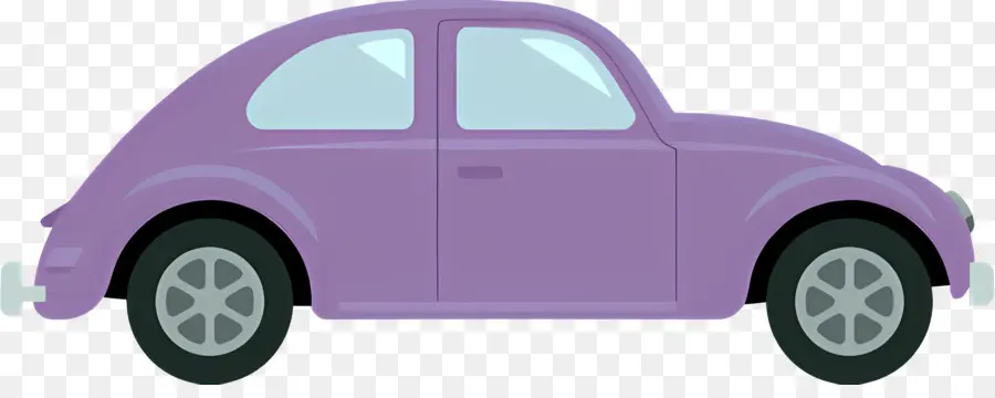 Cartoon Carro，Roxo Carro PNG