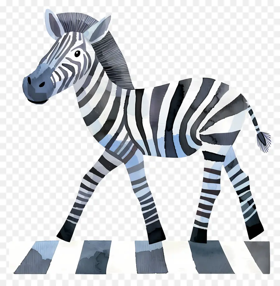 Zebra，Pintura Em Aquarela PNG