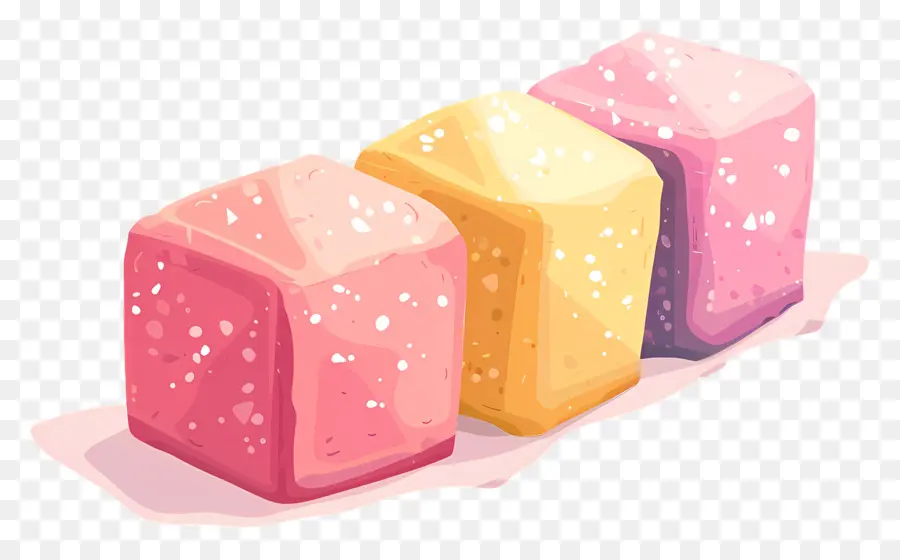 Cubos，Bolos De Marshmallow PNG