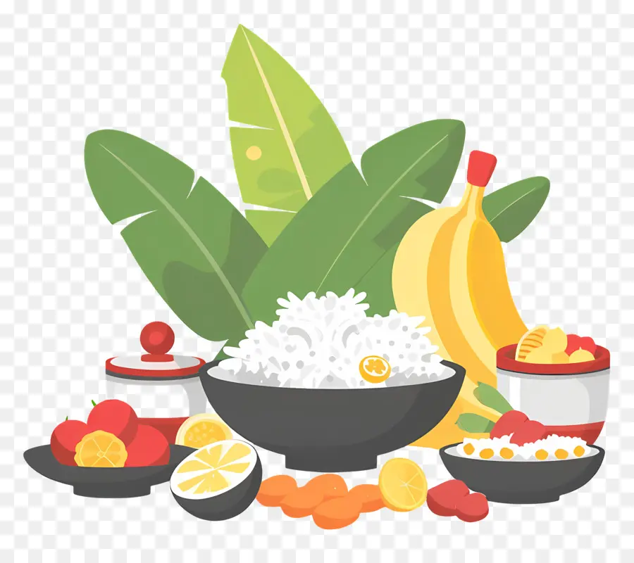 Onam Feast，Fruits PNG