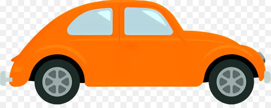 Cartoon Carro，Laranja Carro PNG