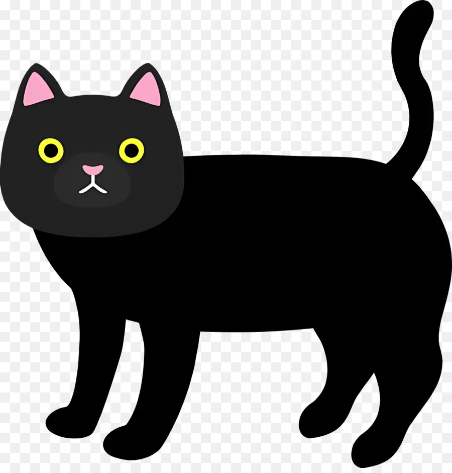 Gato Dos Desenhos Animados，Gato Preto PNG