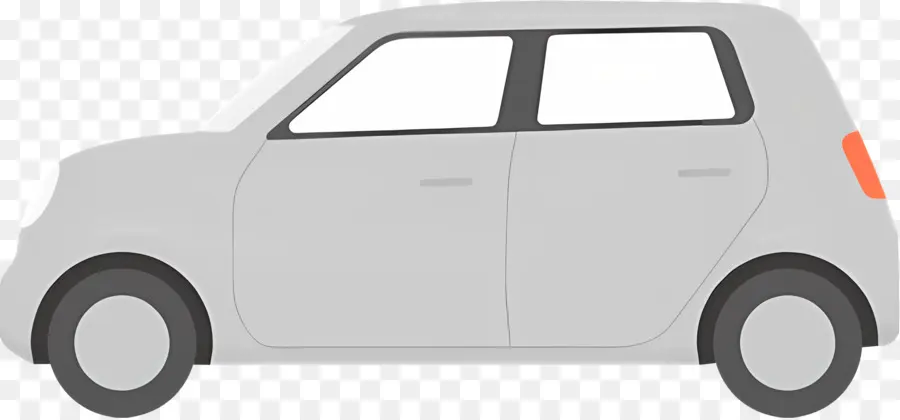 Cartoon Carro，Carro Branco PNG