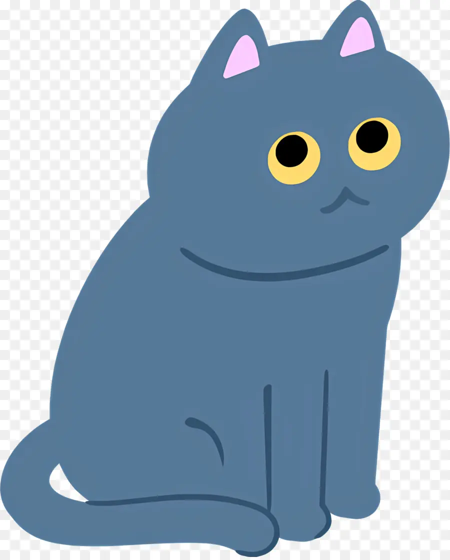 Gato Dos Desenhos Animados，O Gato Azul PNG