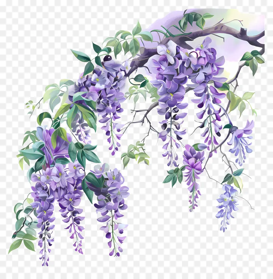 Flores De Wisteria，Wisteria PNG