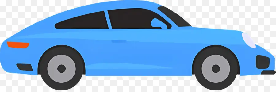 Cartoon Carro，Carro Azul PNG