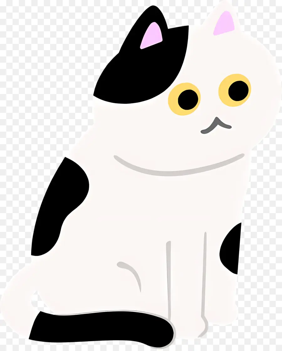 Gato Dos Desenhos Animados，Gato Branco PNG