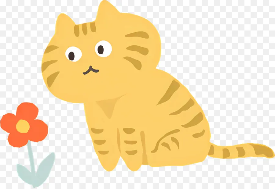 Gato Dos Desenhos Animados，Gato Amarelo PNG