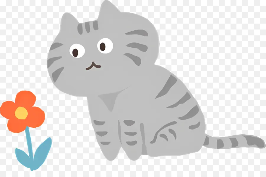 Gato Dos Desenhos Animados，Gray Cat PNG