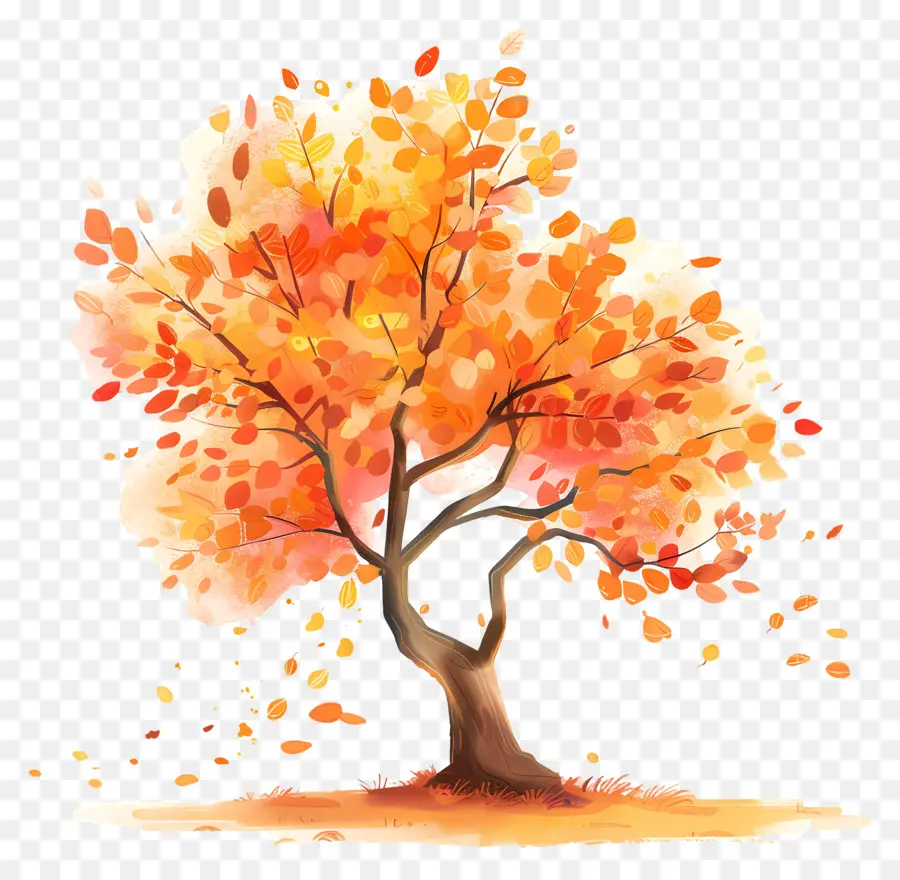 Autumn Tree，Folhagem De Outono PNG