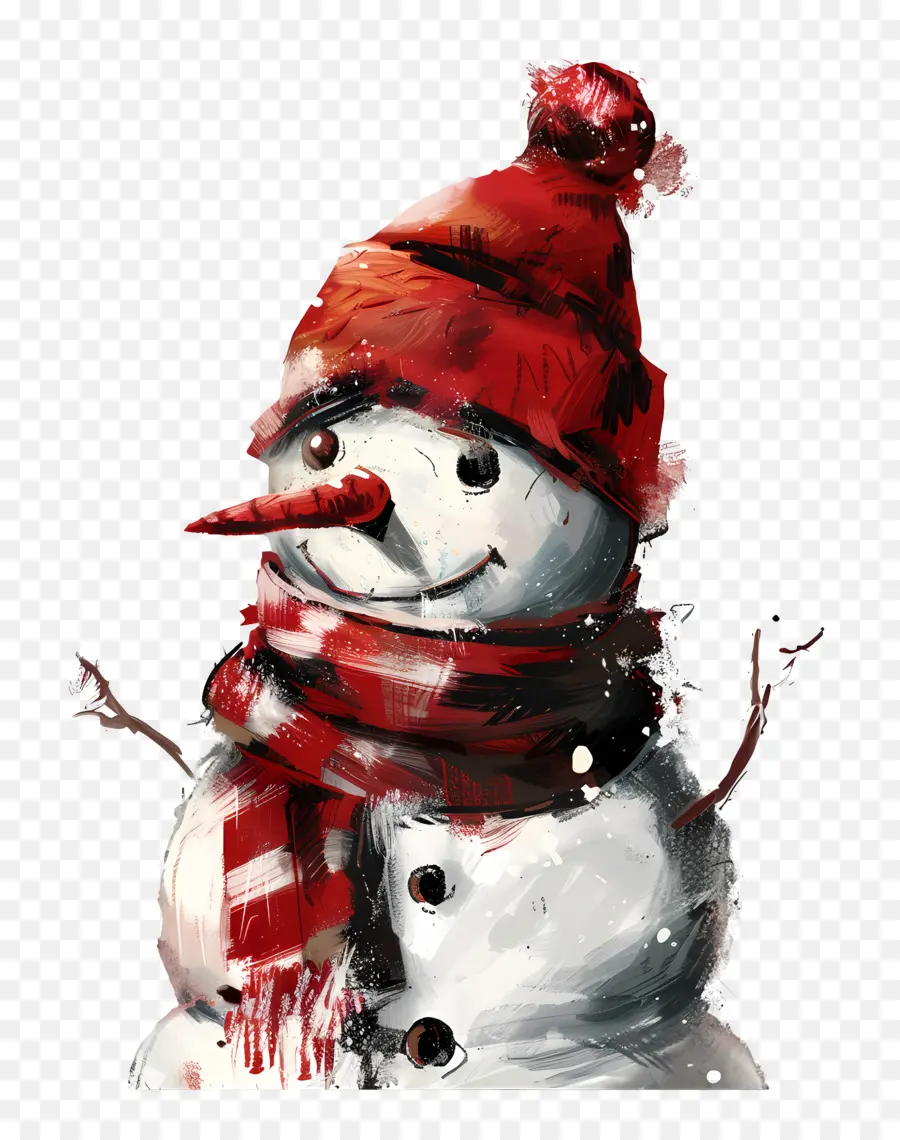 Boneco De Neve，Pintura PNG