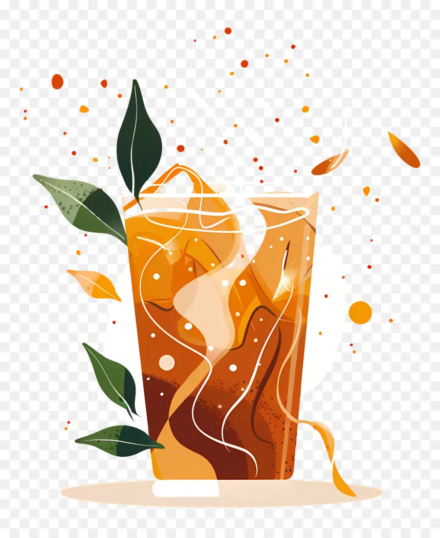 Café Gelado，Orange Drink PNG