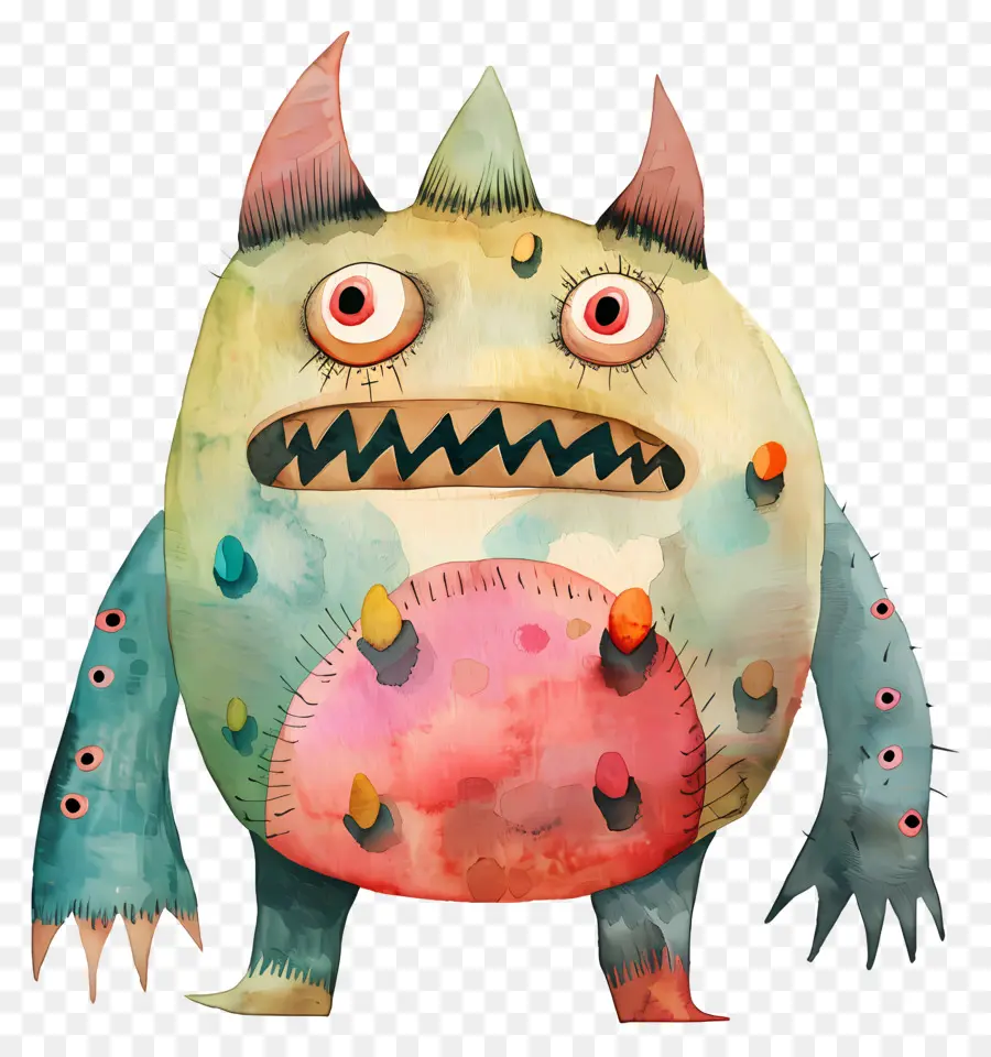 Desenho Animado Monster，Monstro Bonito PNG