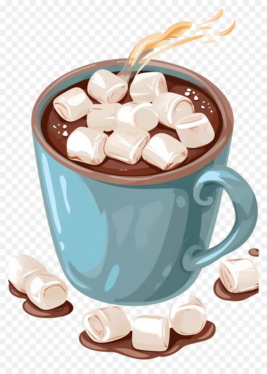 Chocolate Quente，Marshmallows PNG