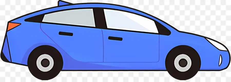 Cartoon Carro，Carro Azul PNG