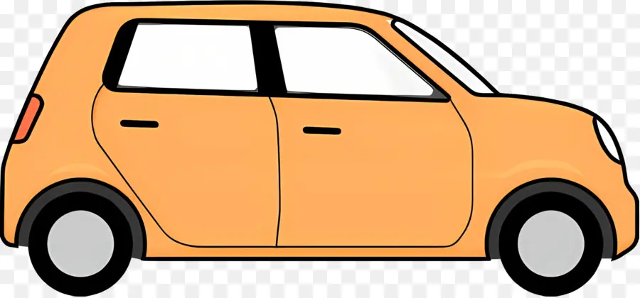 Cartoon Carro，Carro Compacto PNG