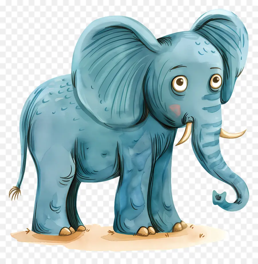 Elefante，Elefante Azul PNG