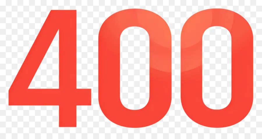 Número 400，Vermelho PNG