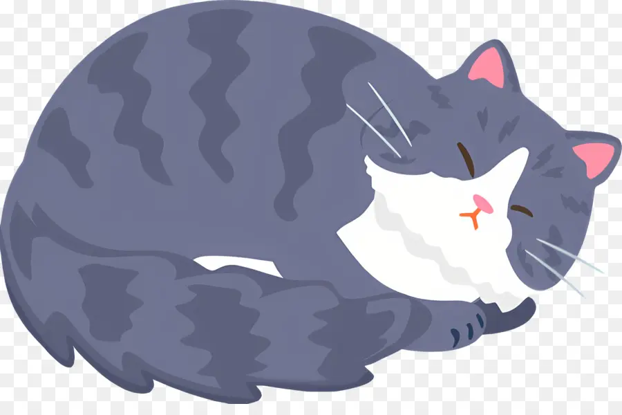 Gato Dos Desenhos Animados，Dormir Gato PNG