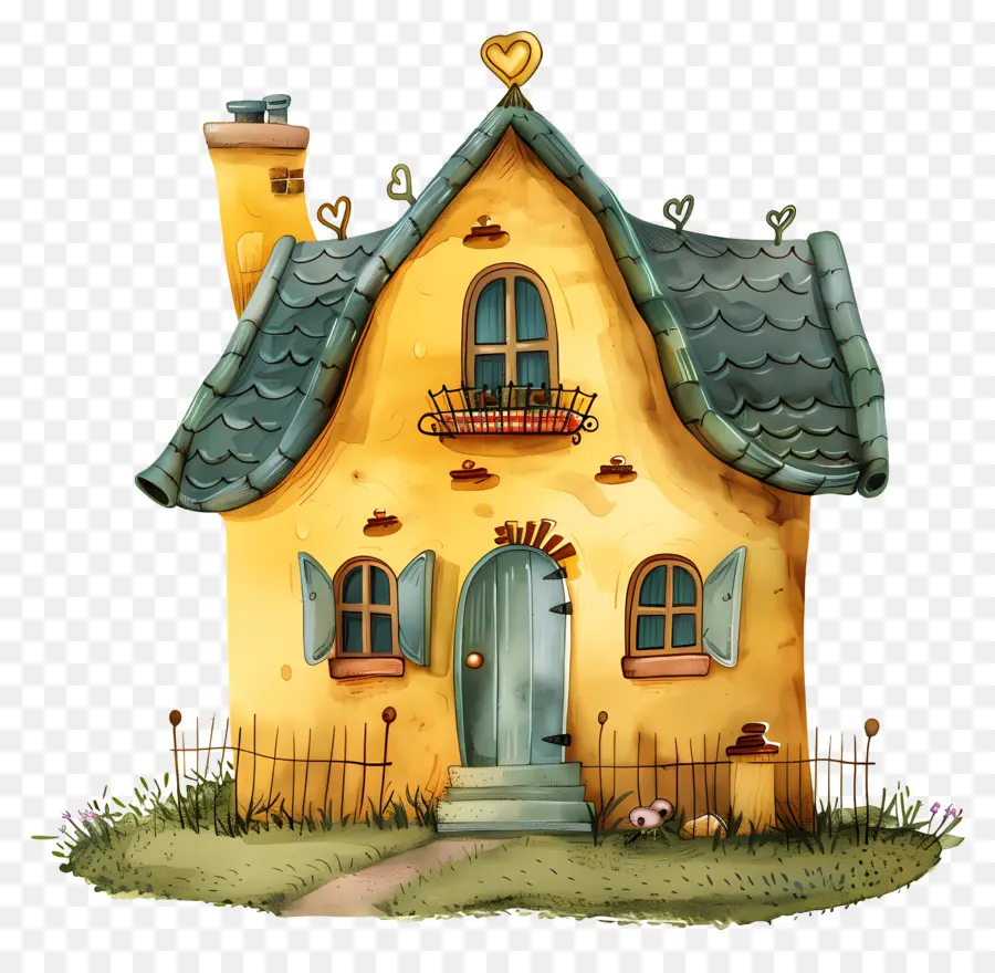 House，Cartoon Casa PNG