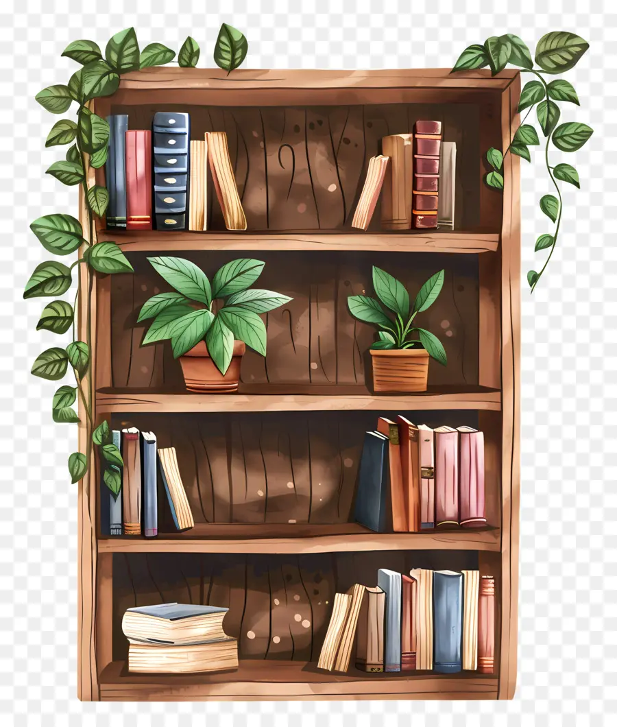 Estantes De Livros，Bookshelf PNG