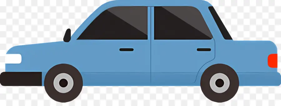 Cartoon Carro，Carro Azul PNG