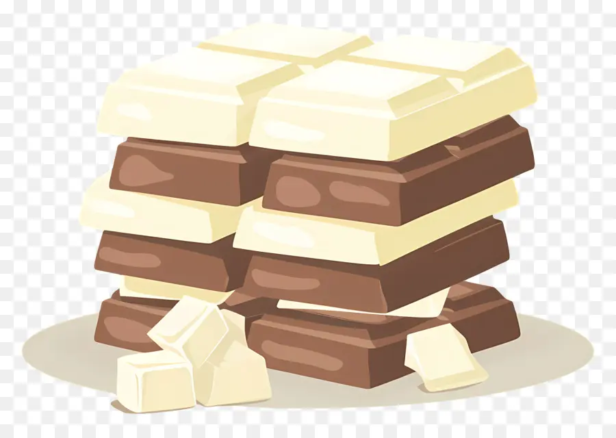 Chocolate Branco，Blocos De Chocolate PNG