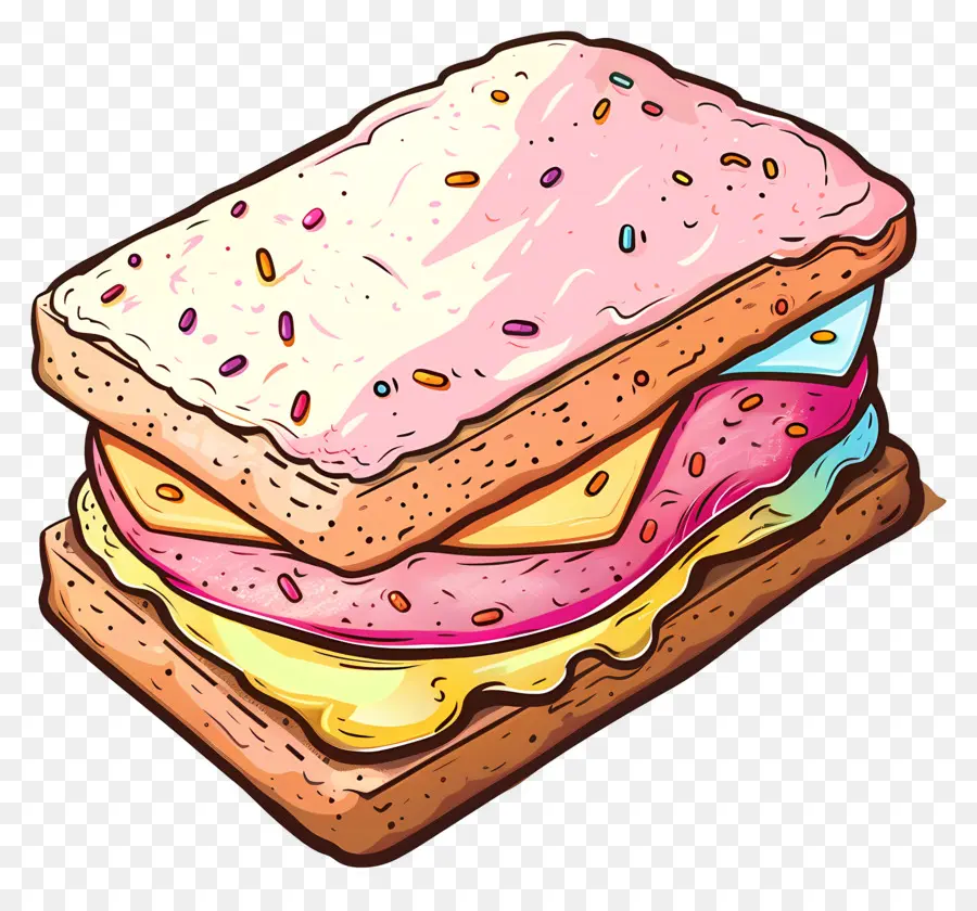 Ice Cream Sandwich，Glacê De Chocolate PNG