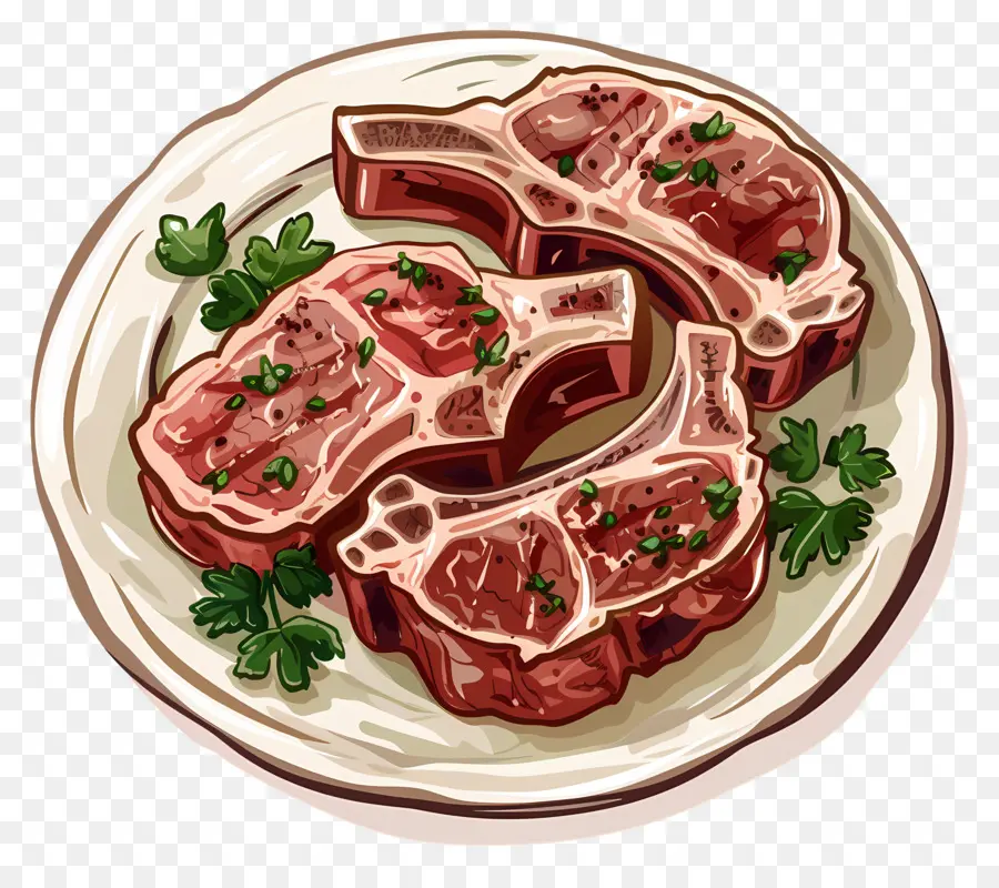 Costeletas De Porco，Bife PNG