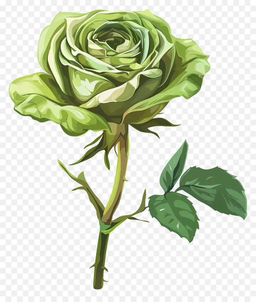 Rosa Verde，Bloom PNG