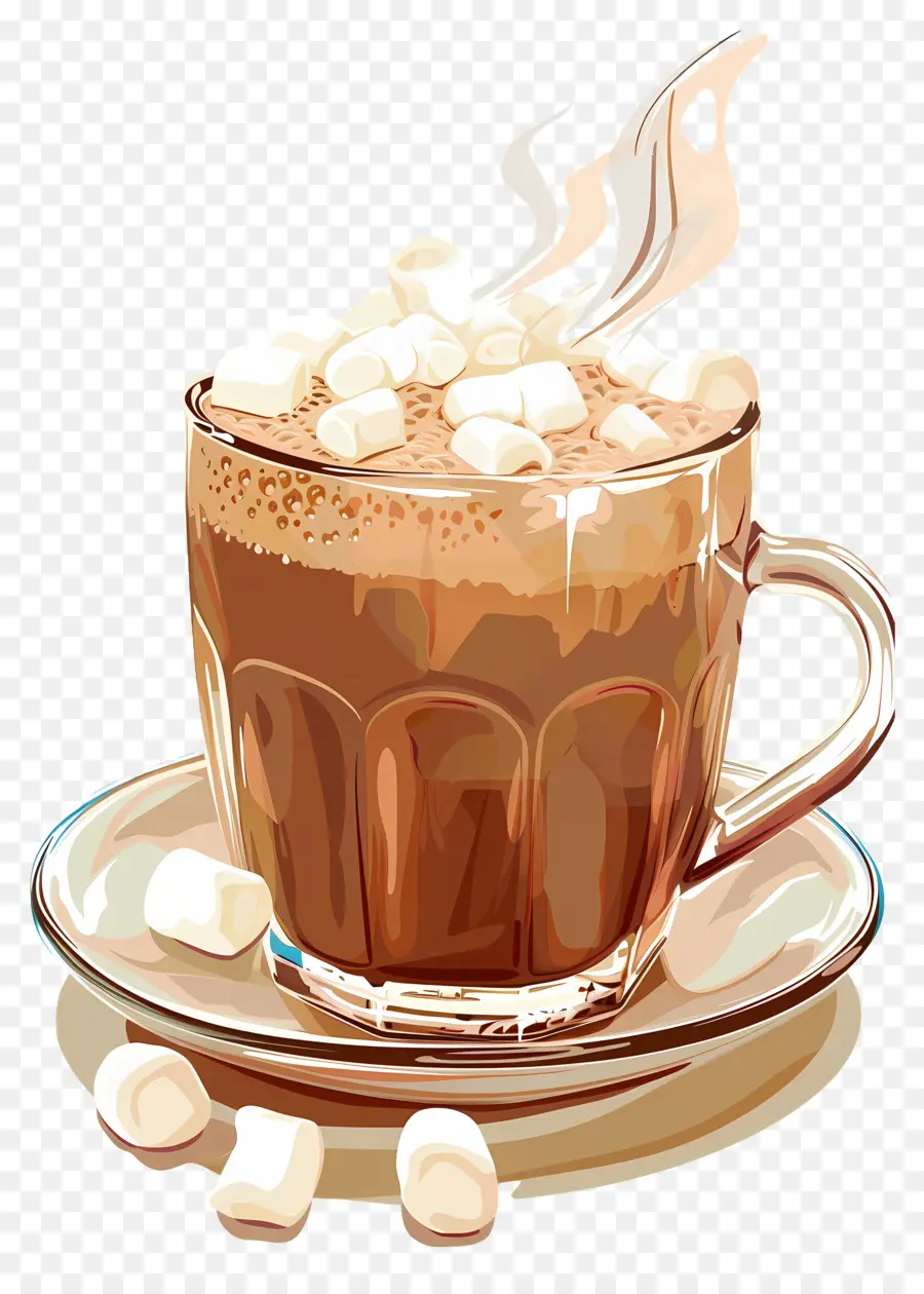 Chocolate Quente，Marshmallows PNG