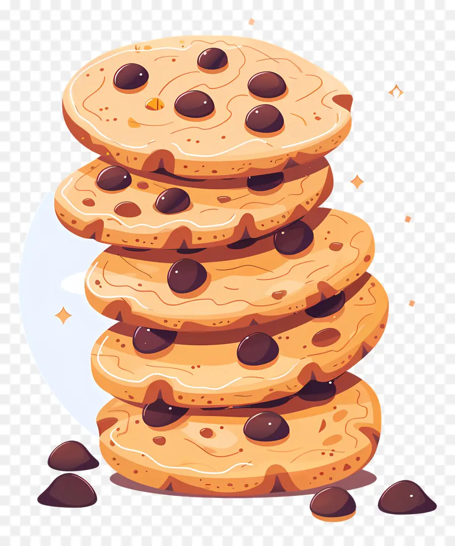 Biscoito De Aveia，Chocolate Chip Cookies PNG