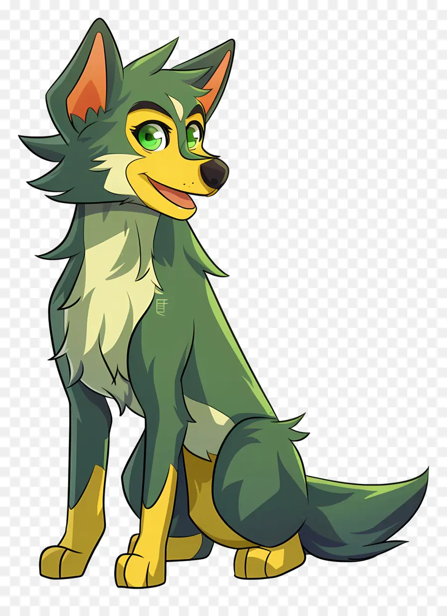 Cartoon Lobo，Cachorro Grande PNG