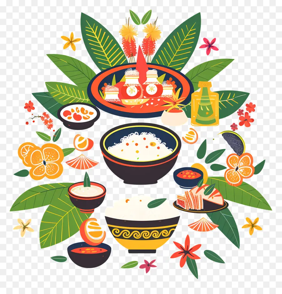 Onam Feast，Alimentos PNG