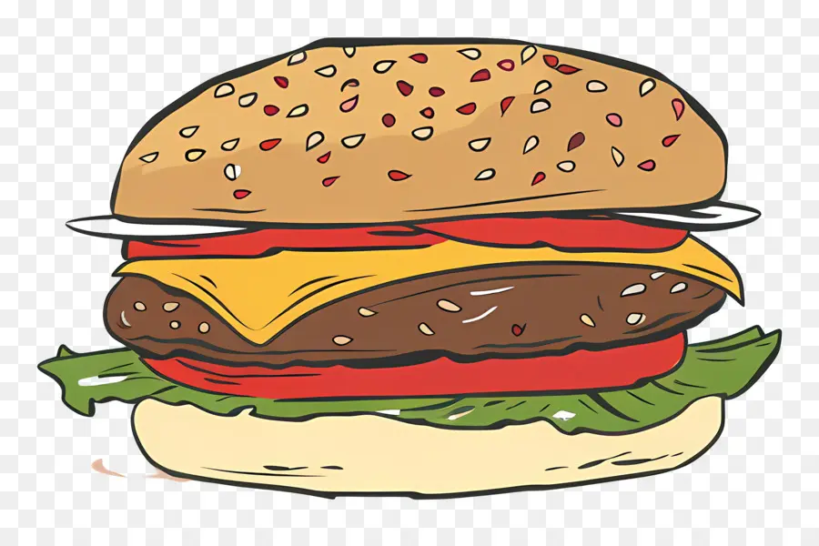 Hamburger，Desenho Realista PNG