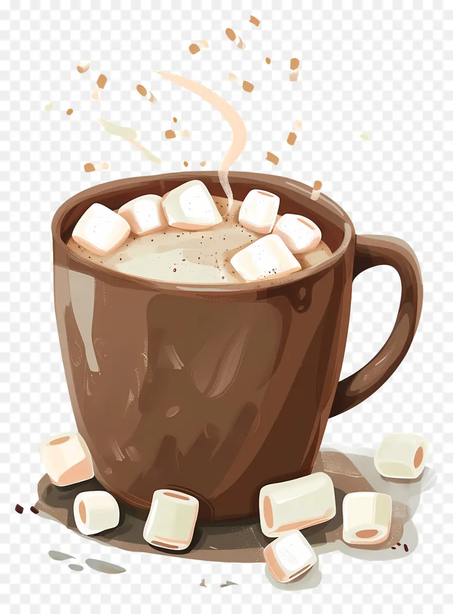 Chocolate Quente，Marshmallows PNG