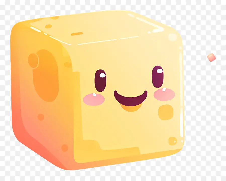 Cubo Fofo，Queijo Feliz PNG