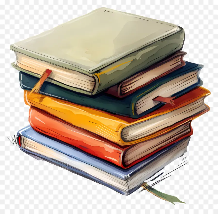 Pilha De Cadernos，Livros PNG