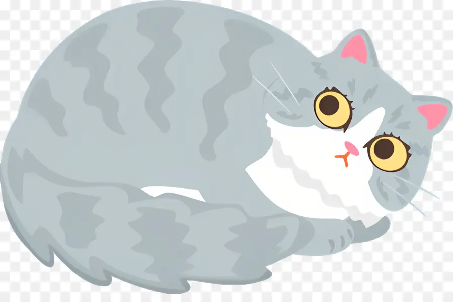 Gato Dos Desenhos Animados，Gato Cinzento PNG