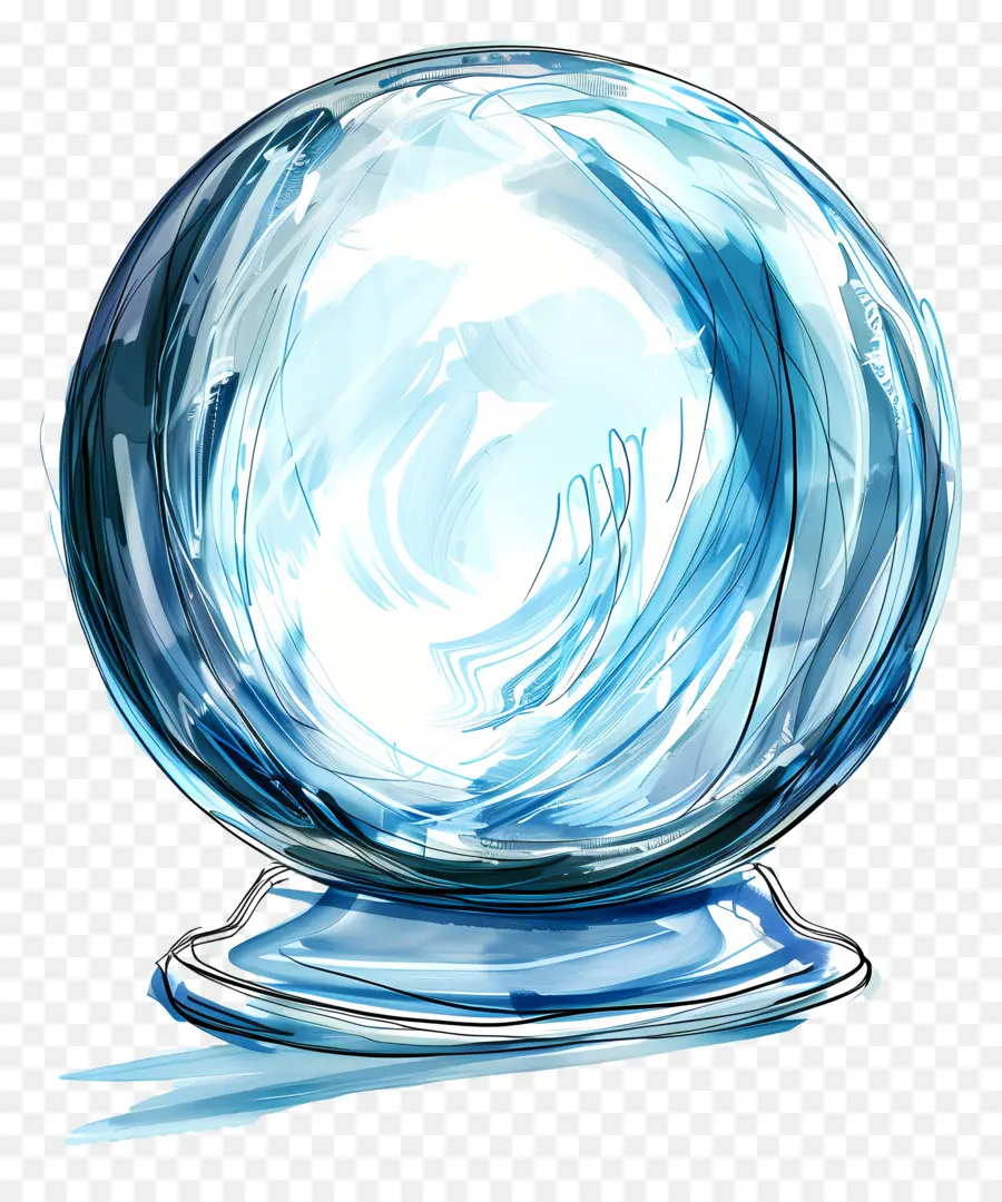 Bola De Cristal，Esfera De Vidro PNG