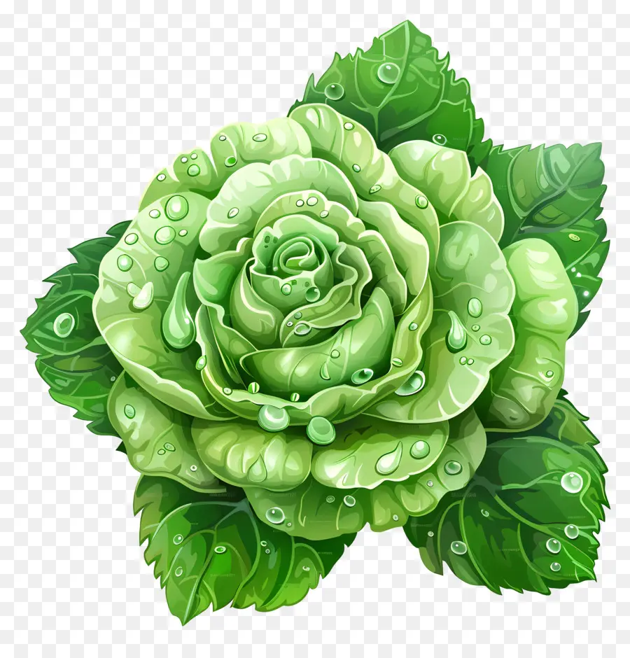 Rosa Verde，Repolho PNG