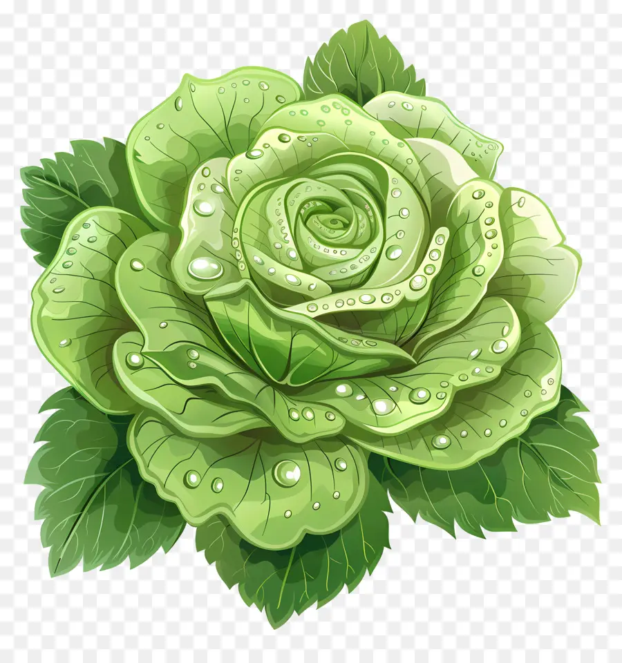 Rosa Verde，Planta PNG